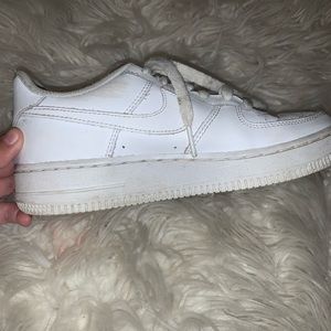 worn white air force ones